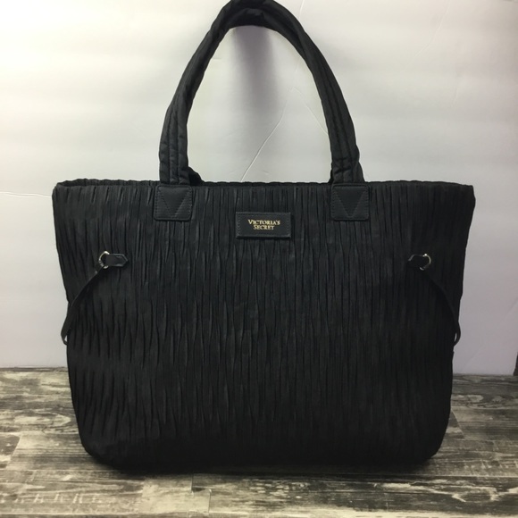 Victoria's Secret Handbags - Victoria Secret Tote Purse Bag Black